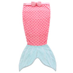 Mermaid Tail Blanket for Girls, Soft Flannel Fleece Plush Snuggle Blanket Mermaid Sleeping Bag for Kids Teen Toddlers, Mermaid Wearable Blankets for Movie Night Sleepovers Camping