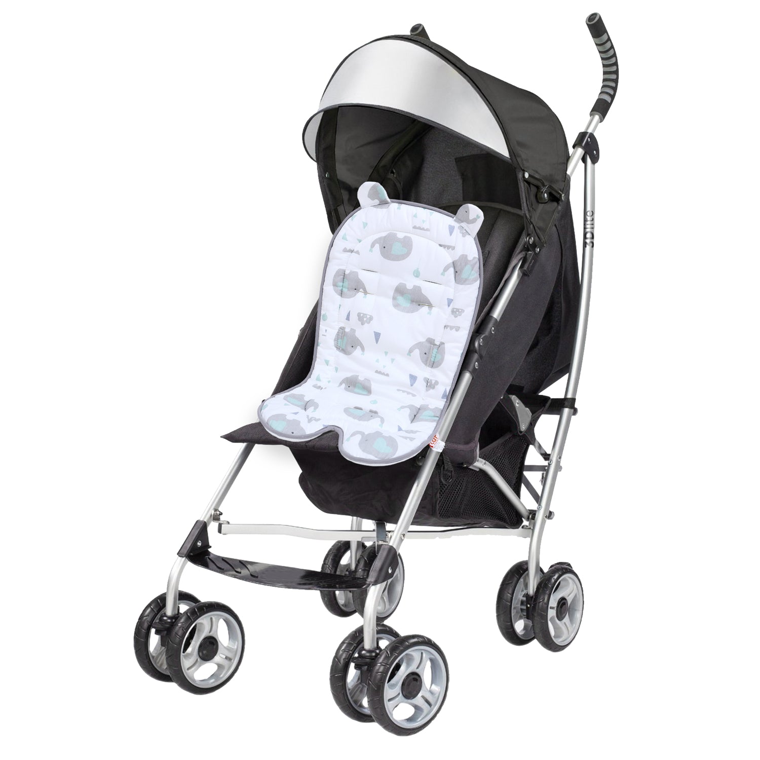 Baby Carriage Cushion, Universal Breathable Car Seat Insert Cushion, 3D Air Mesh Baby Seat Pad Liner for CarSeat, Buggy, High Chair