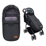 Warm Bunting Bag Universal, Waterproof Windproof Winter Fleece Lined for Toddler Anti-Slip Stroller Sleeping Bag Adjustable Hood with Drawstring Zipper & Button Blanket Footmuff for Boy & Girl