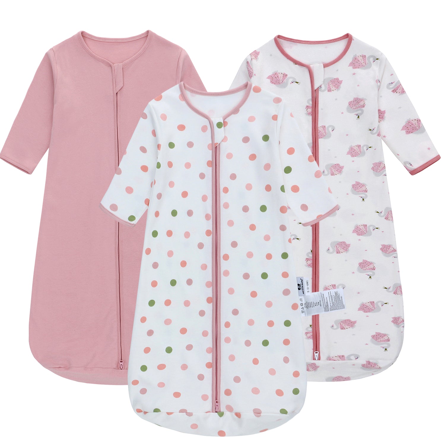 Long Sleeve Sleep Sack, 100% Cotton Baby Sleeping Bag, Baby Wearable Blanket Super Soft Toddler Kids Sleeping Sack