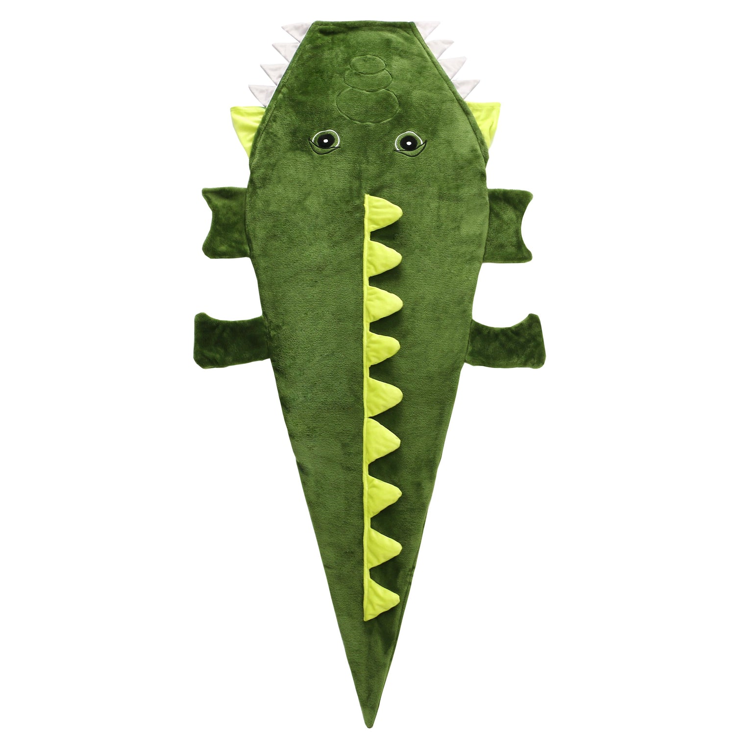 Crocodile Animal Tail Blanket, Soft Flannel Fleece Snuggle Blanket Sleeping Bag for Kids Teen Boys Girls