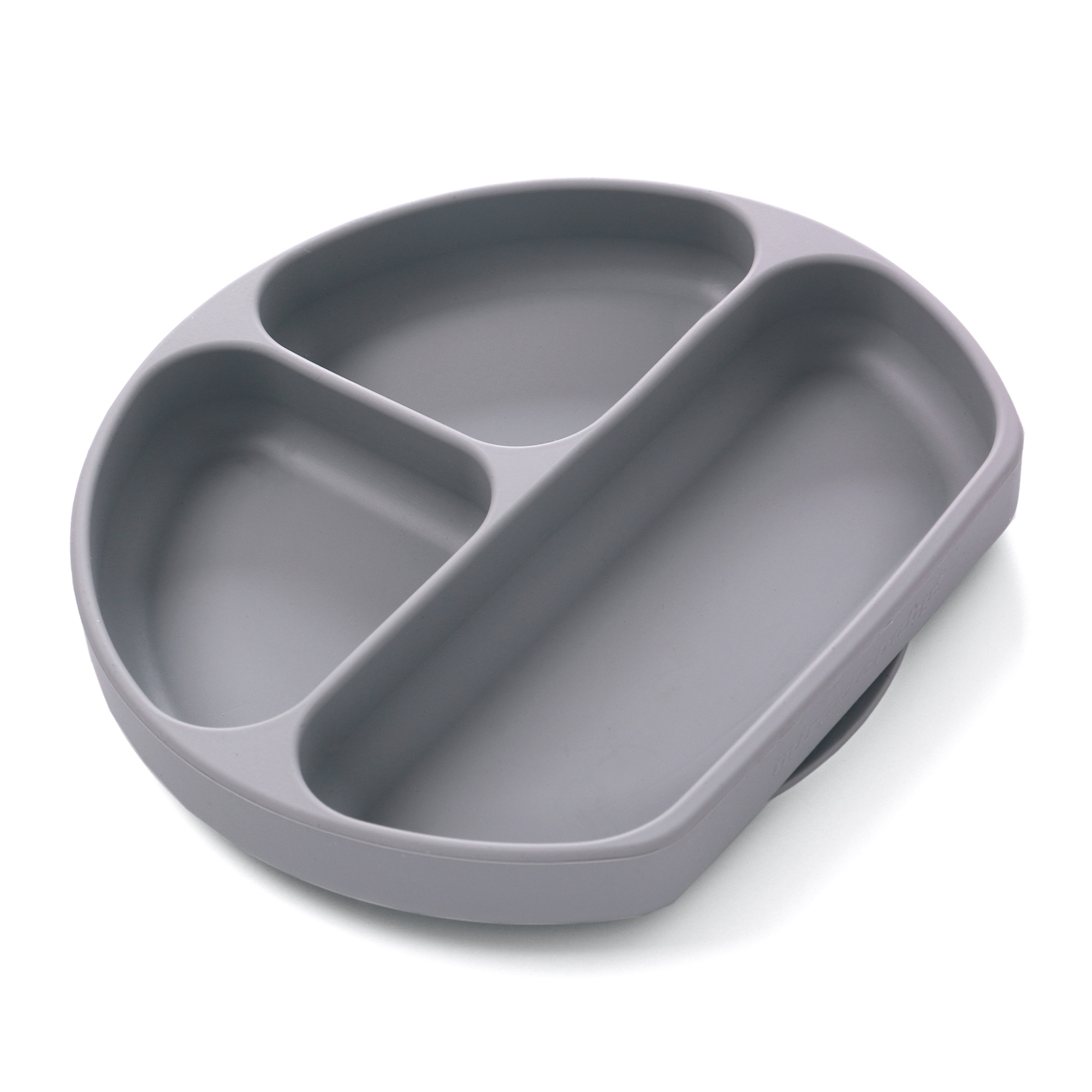 Silicone Suction Plate for Baby & Toddler - Gray